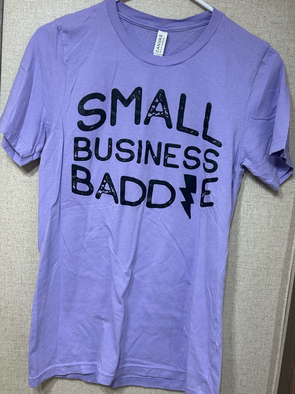Bella Canvas Lavender "Small Business Baddie" Short Sleeve Tee